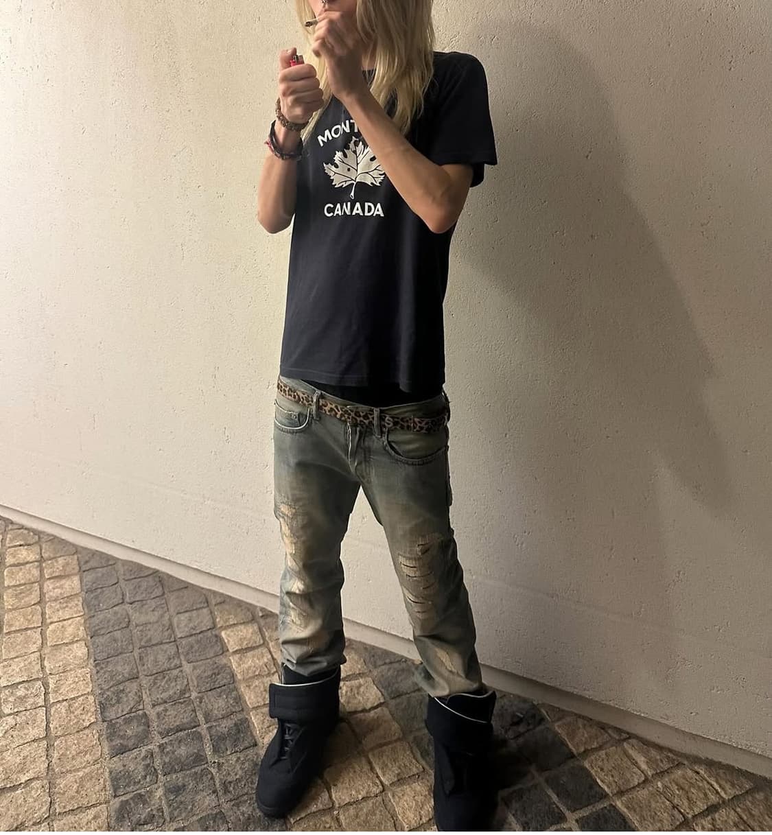디올옴므 06SS 크래쉬 데님 진 상품이미지1