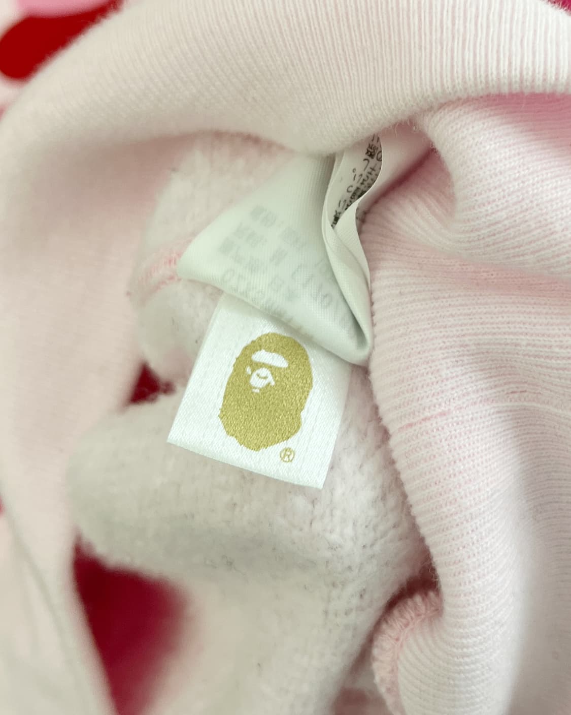 베이프 ABC 핑크 카모 샤크 하프집업 후디 상품이미지10