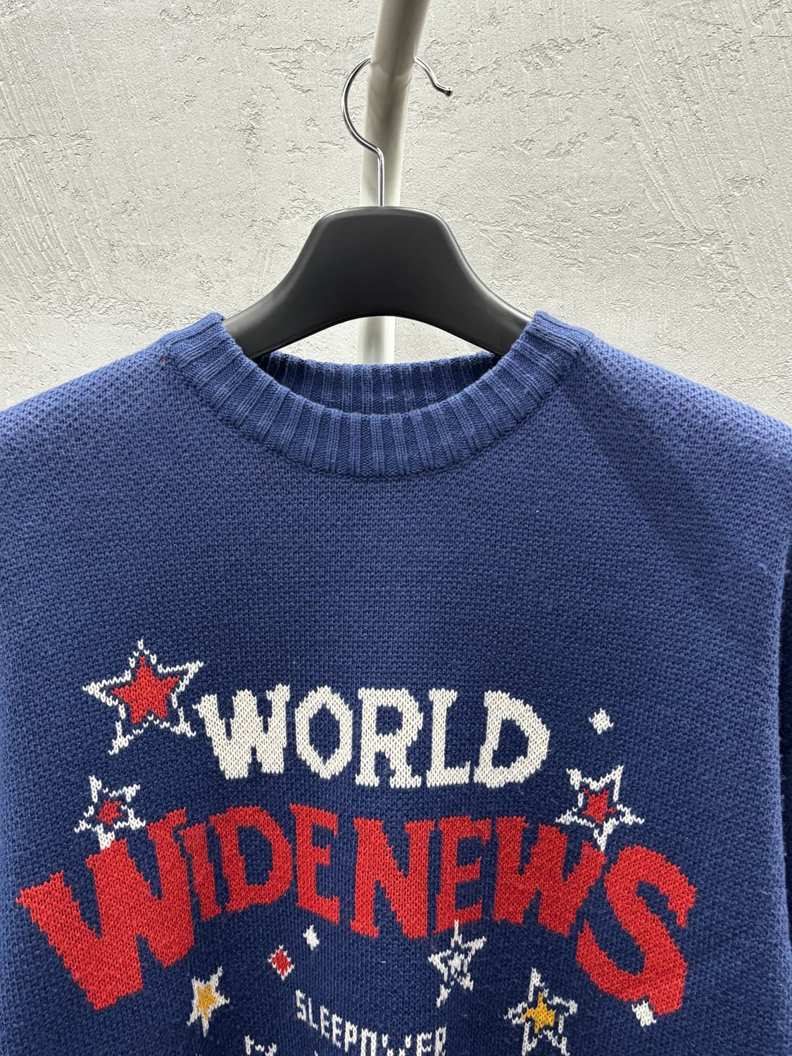 MAIN BOOTH 오버사이즈 니트 네이비 상품이미지3