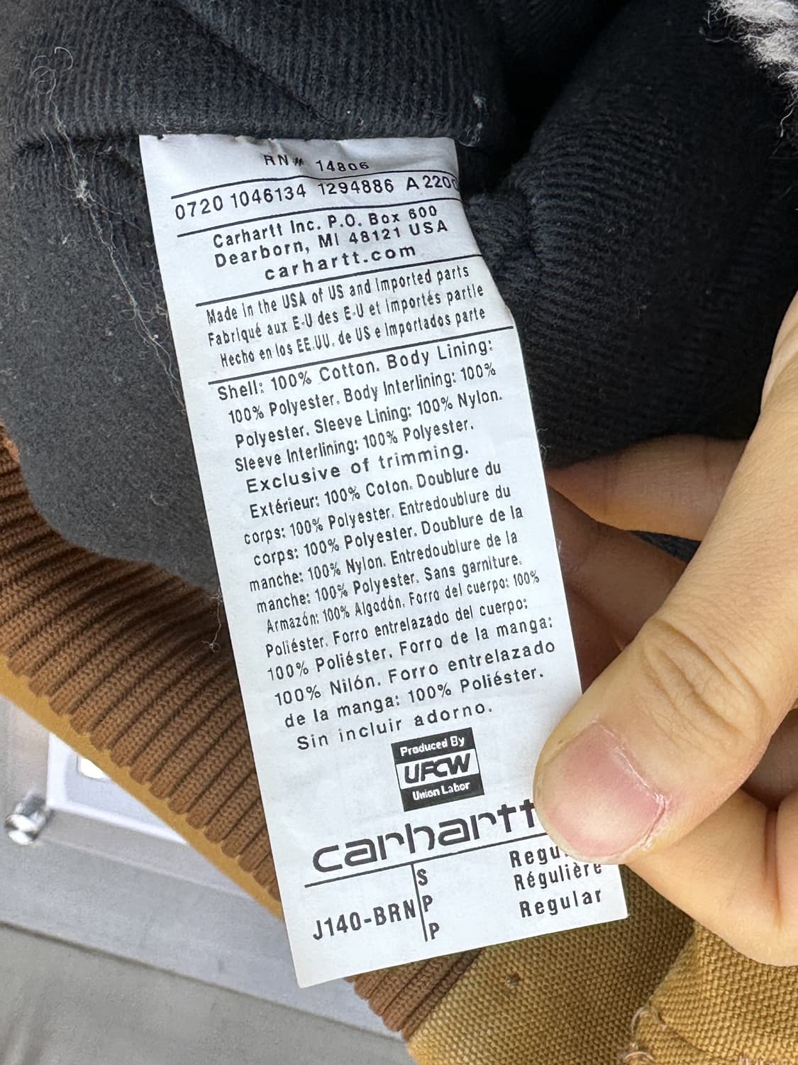 칼하트 덕 액티브 워크 자켓 상품이미지7