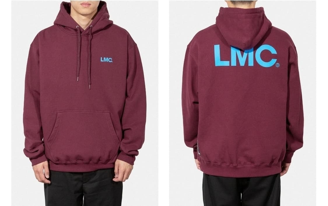 LMC 버건디 후드티 XL 판매 상품이미지2