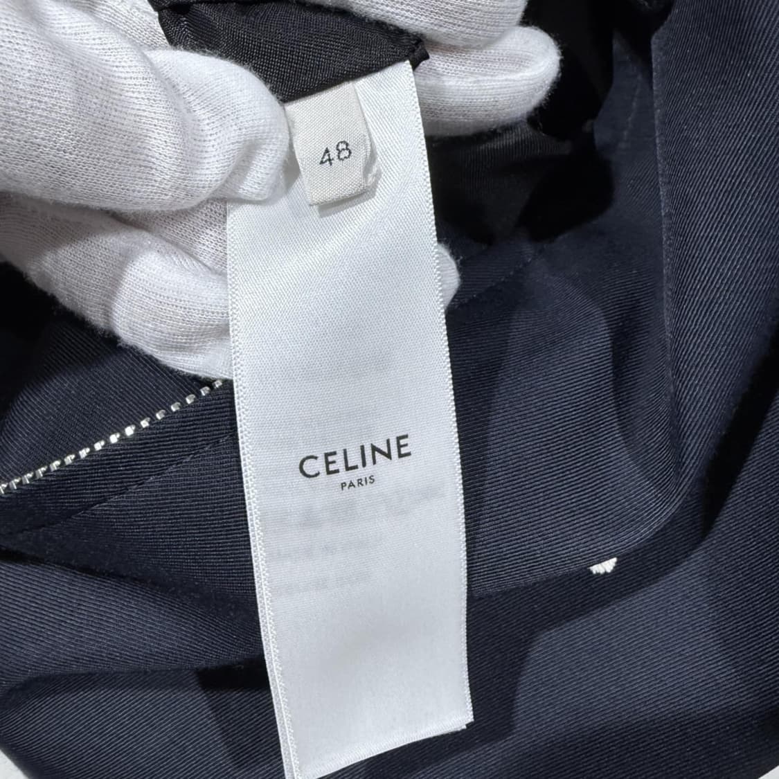 48 / 셀린느 트리옹프 비스코스 트윌 블루종 자켓 상품이미지5