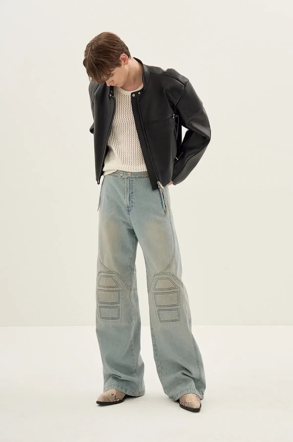 [시스템] 바이커 데님 팬츠 상품이미지1