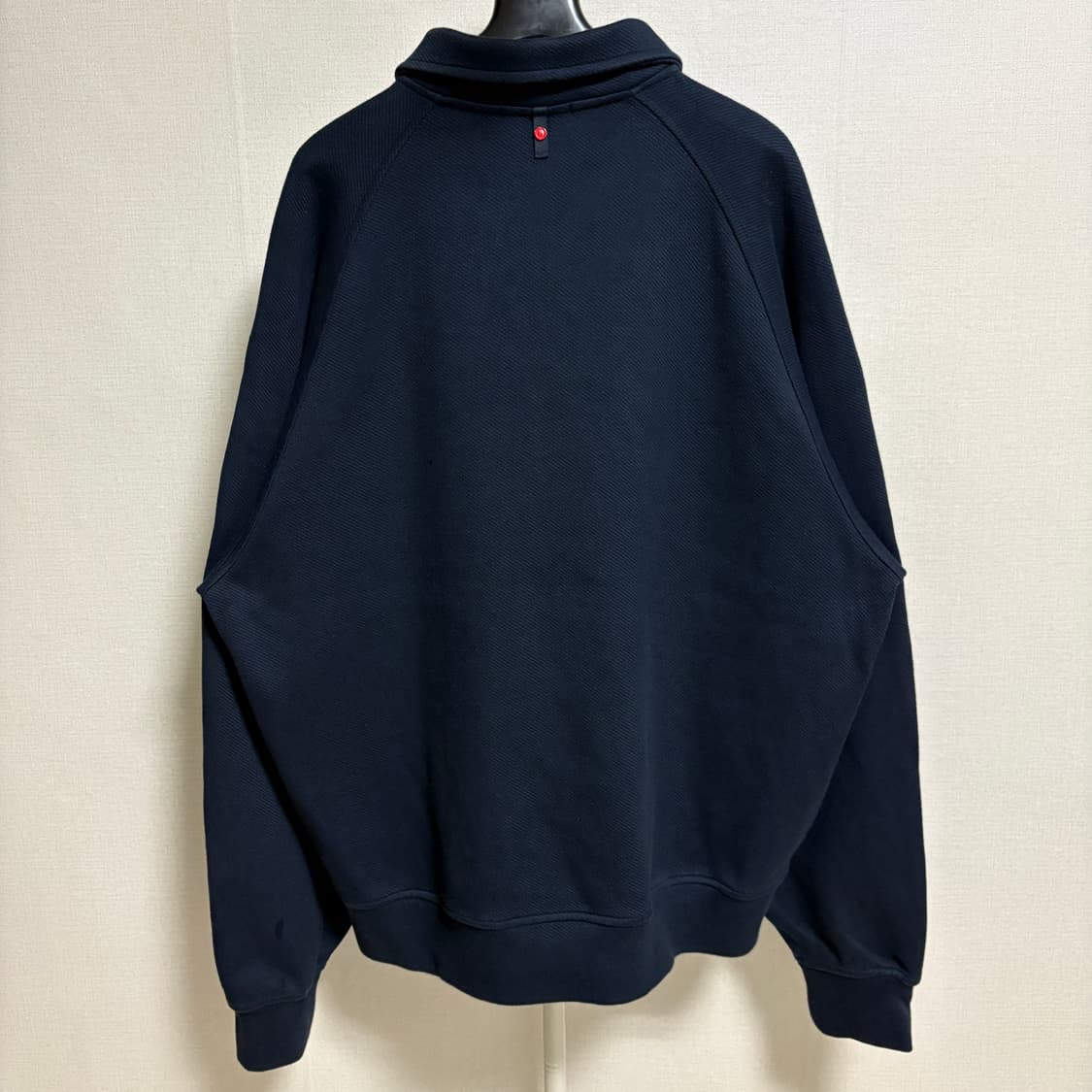(민트급) HIS 헤지스 반집업 카라 오버핏 스웻셔츠 / 네이비, L 상품이미지7