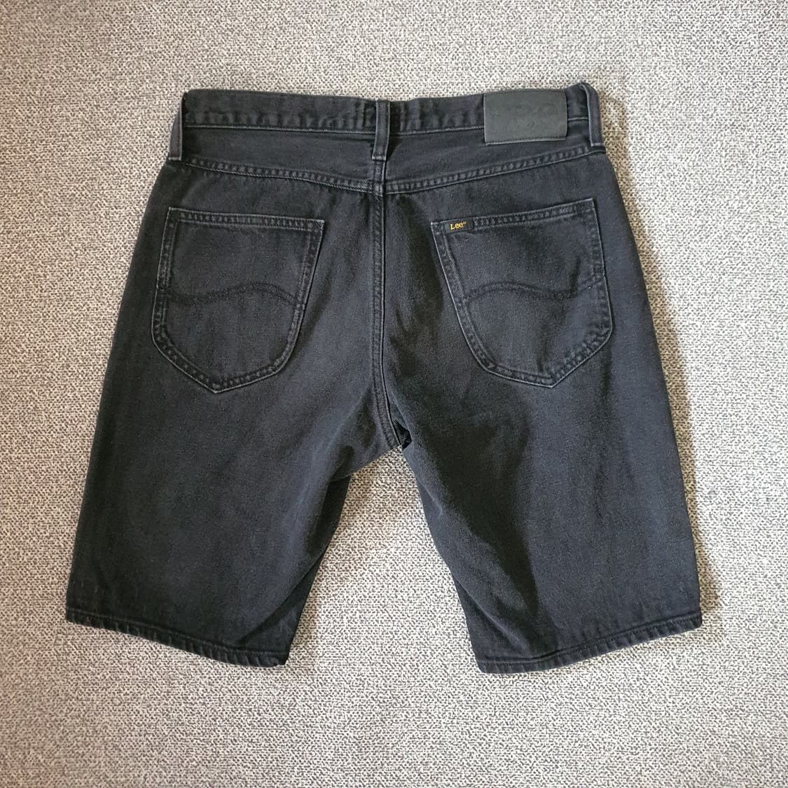 Lee 블랙 데님 숏 팬츠 상품이미지7