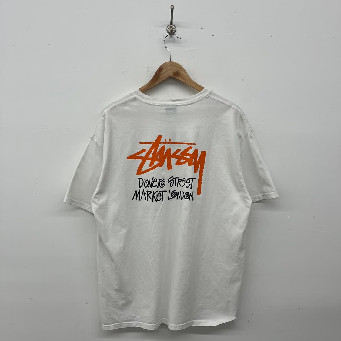 스투시 Dover Street Market 화이트 반팔티 남XL 상품이미지5