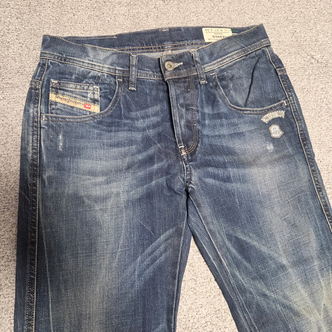 Diesel 디젤 이탈리아제 데미지 데님팬츠 29-30 상품이미지2