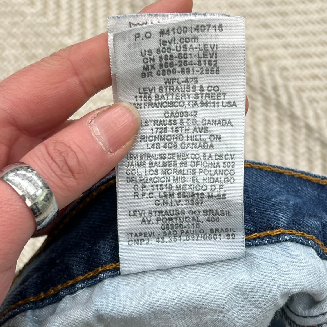 리바이스 블랭크탭 517 데님팬츠 r3005 상품이미지9