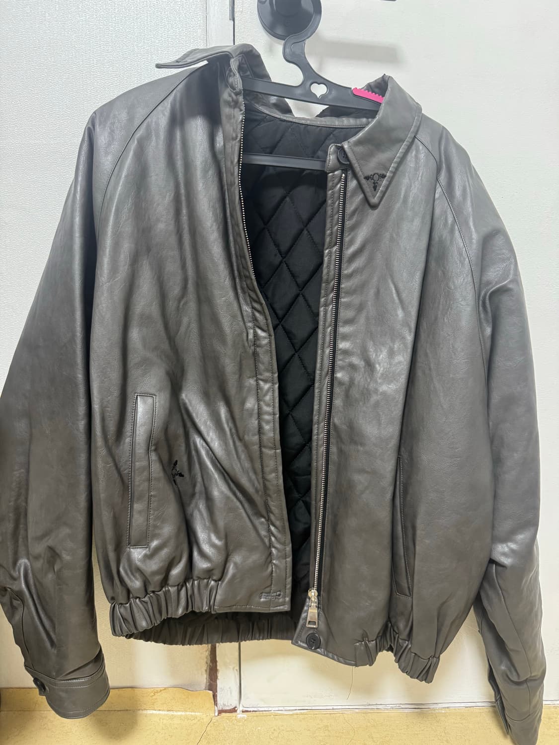 604서비스 레더봄버자켓 상품이미지2