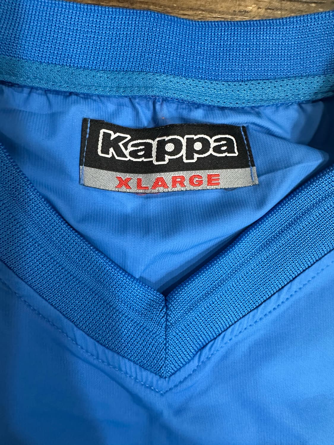 Kappa 빈티지 감성 웜업 XL 블루 트레이닝 바람막이 상품이미지3