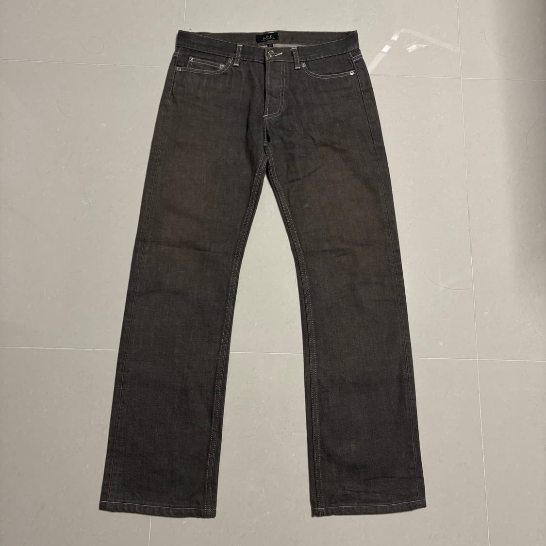 빈티지 A.P.C. 아페쎄 브라운 데님팬츠 청바지 28인치 상품이미지3