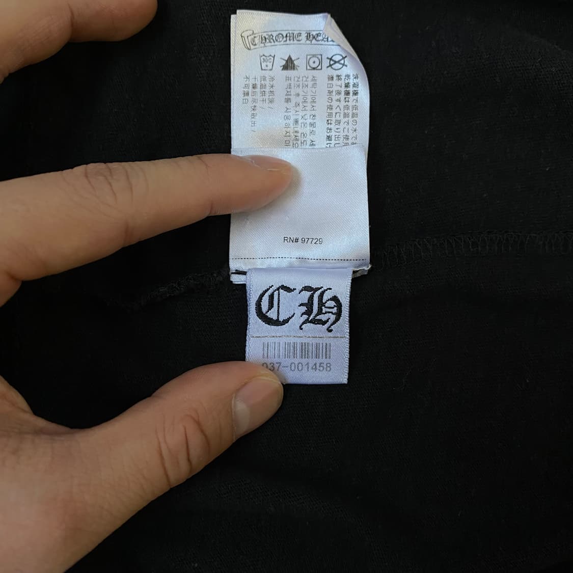 [M] 크롬하츠 롤러스케이트 홀스슈 티셔츠 블랙 상품이미지10