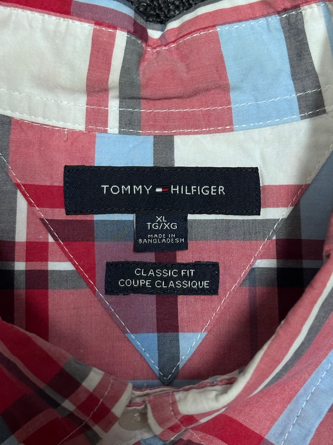 TOMMY HILFIGER 타미힐피거 버튼 다운 코튼 반팔셔츠 상품이미지4