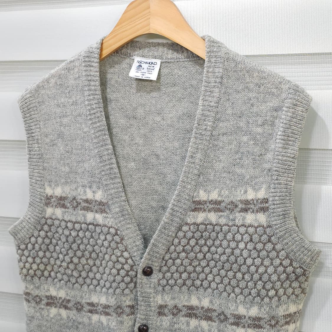 80-90s RICHMOND 빈티지 니트 베스트- M 상품이미지2
