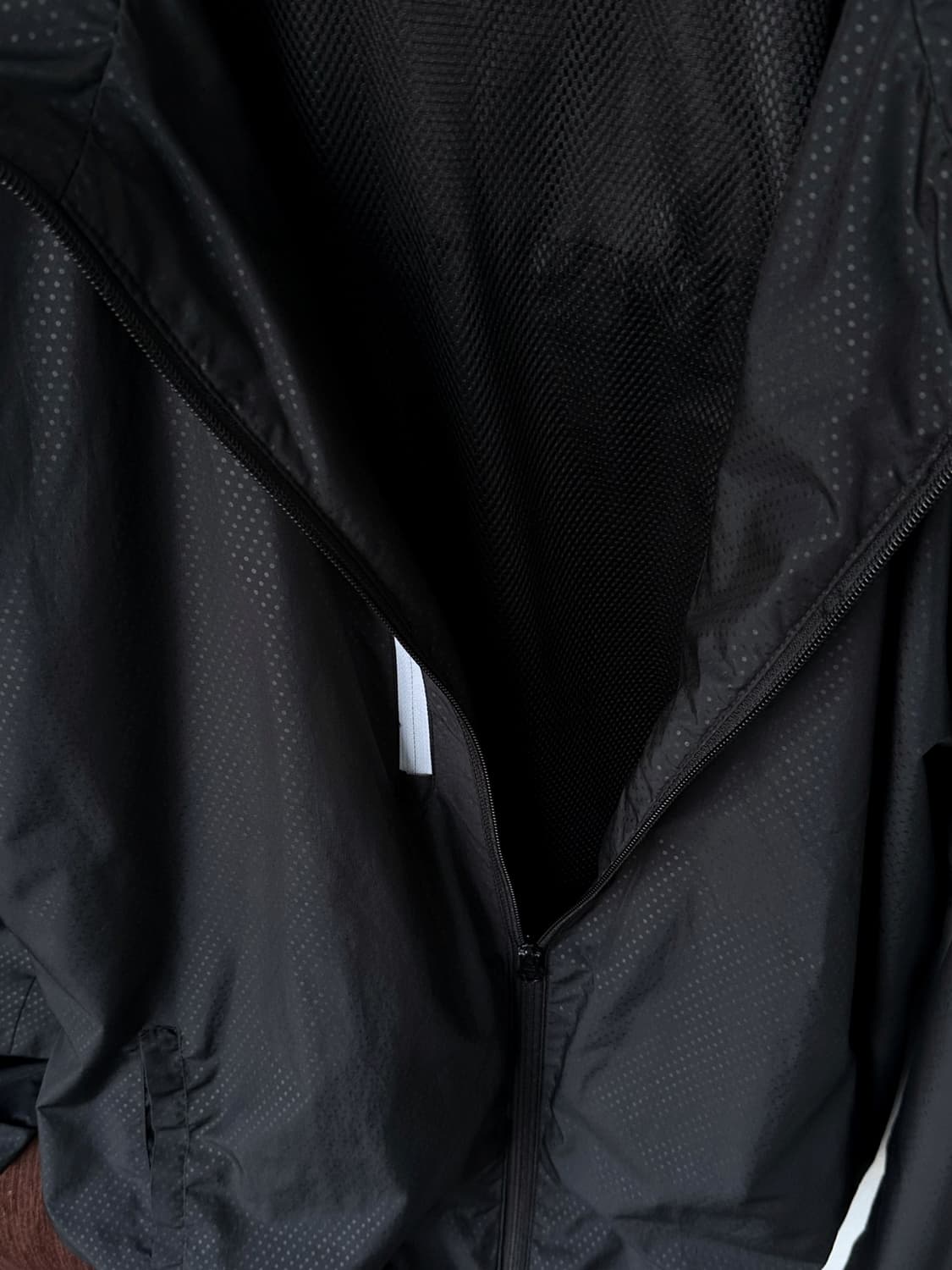 Washed poly dot design wind parka 상품이미지4