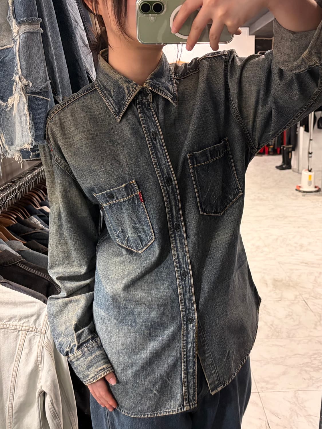 (정품/L) 리바이스 빈티지 청셔츠 a1 상품이미지1