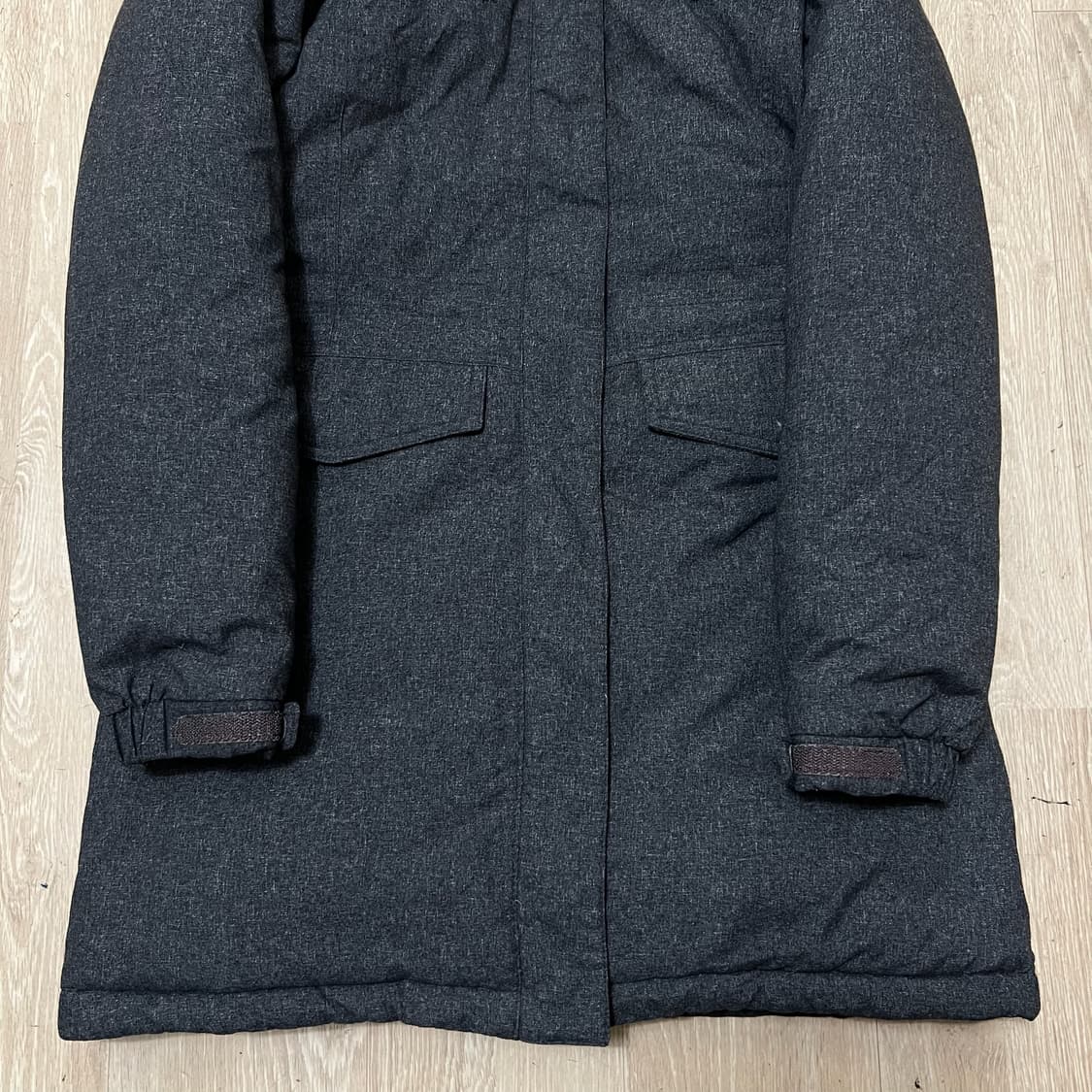 노스케이프 로고 덕다운 후드 롱패딩 M/95  상품이미지4