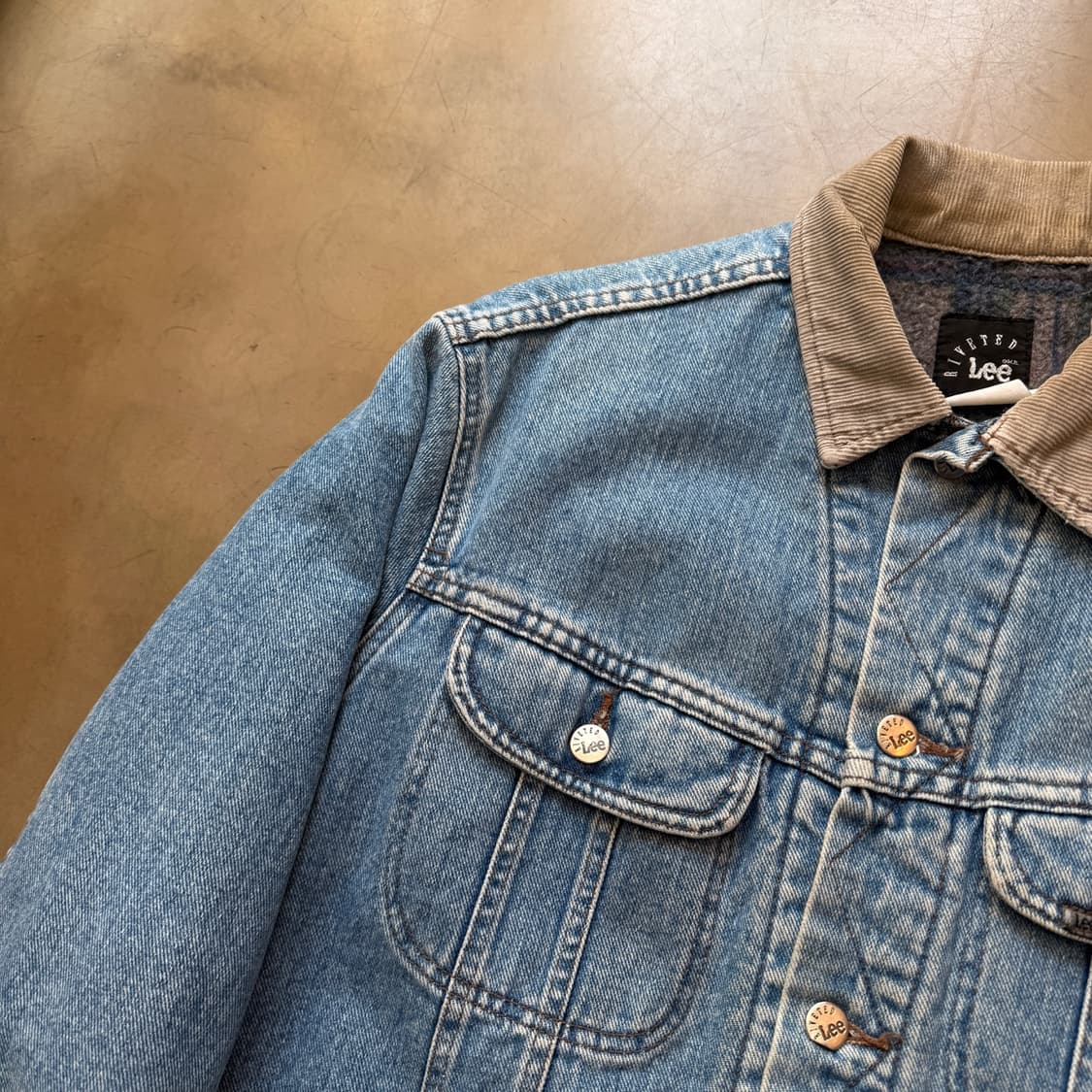 80 ~ 90'S RIVETED LEE 블랭킷 안감 데님자켓 상품이미지3