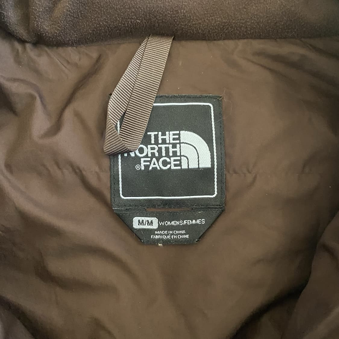 노스페이스 여성 550 다운 패딩 초콜릿 브라운 다이아몬드 퀼팅 상품이미지6