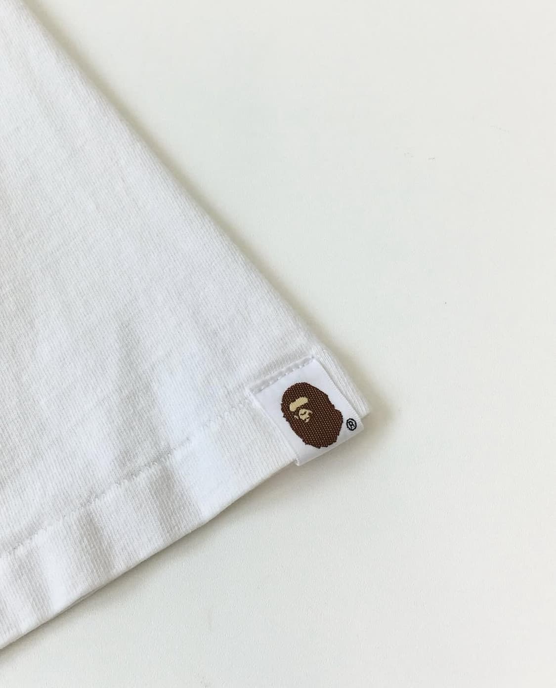 Bape 베이프 화이트 사이드 샤크 티셔츠 상품이미지6