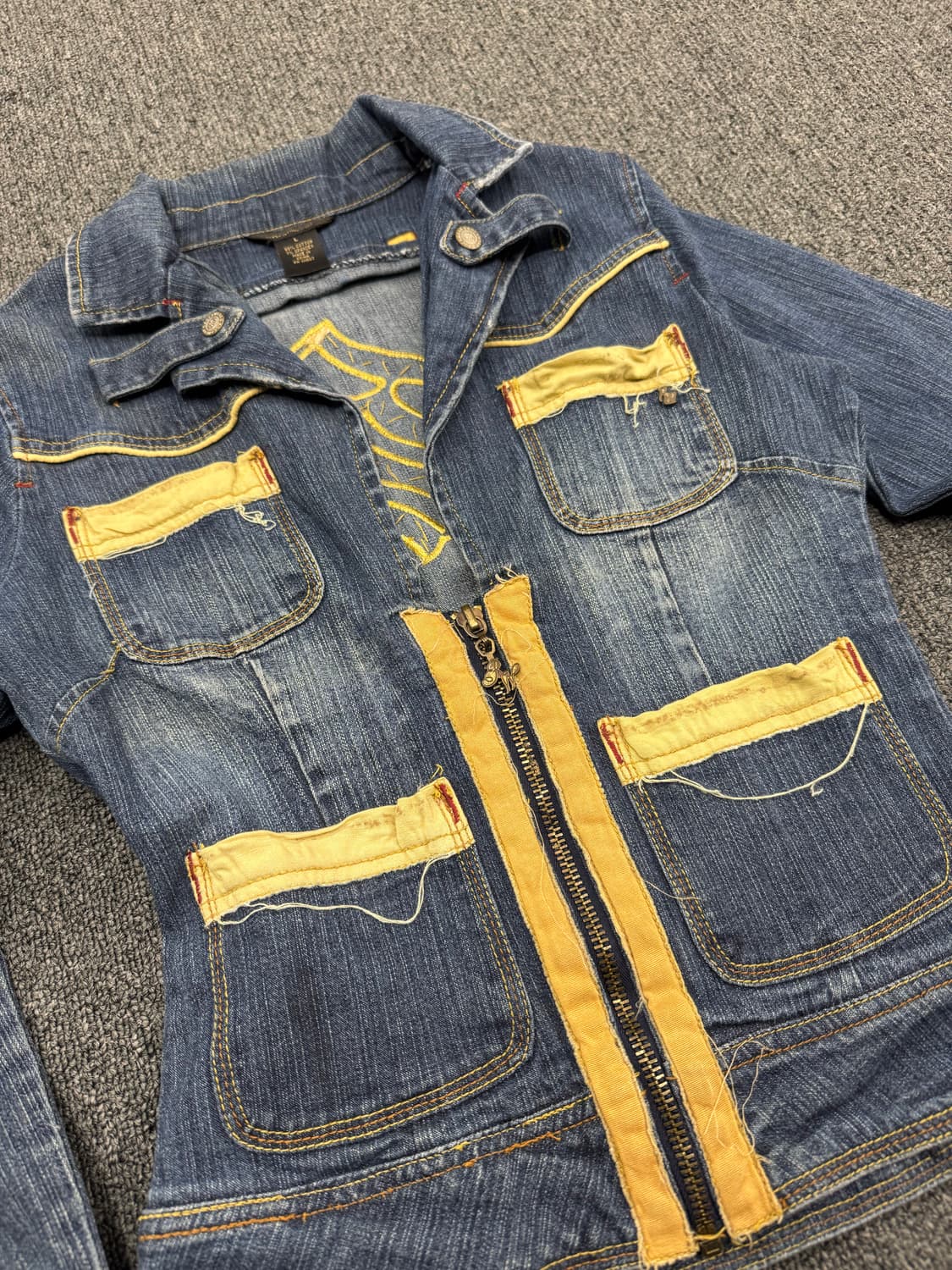 로카웨어 빈티지 여성 y2k 데님집업 자켓 상품이미지2