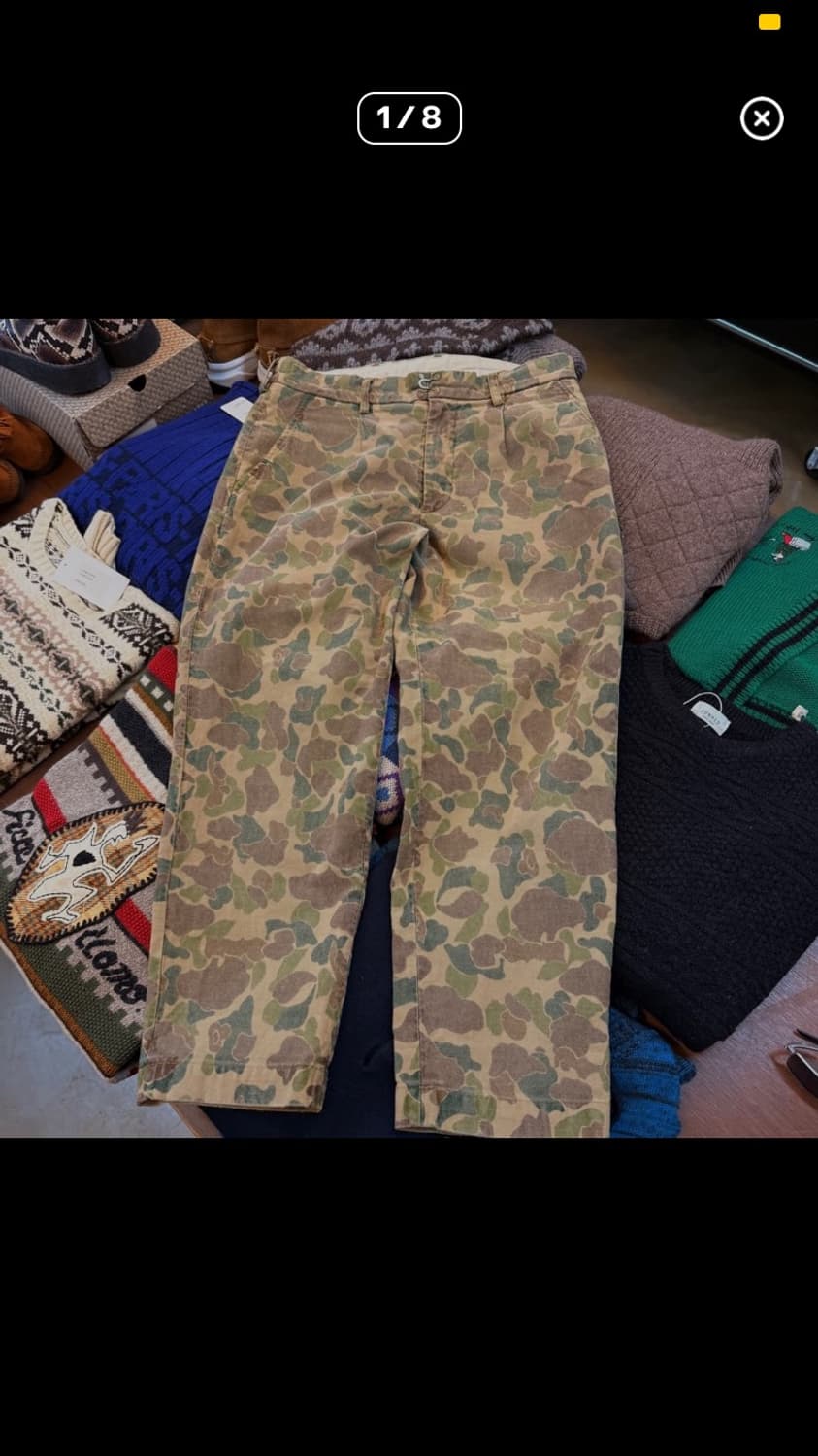 kolor 카모패턴 치노팬츠 상품이미지1