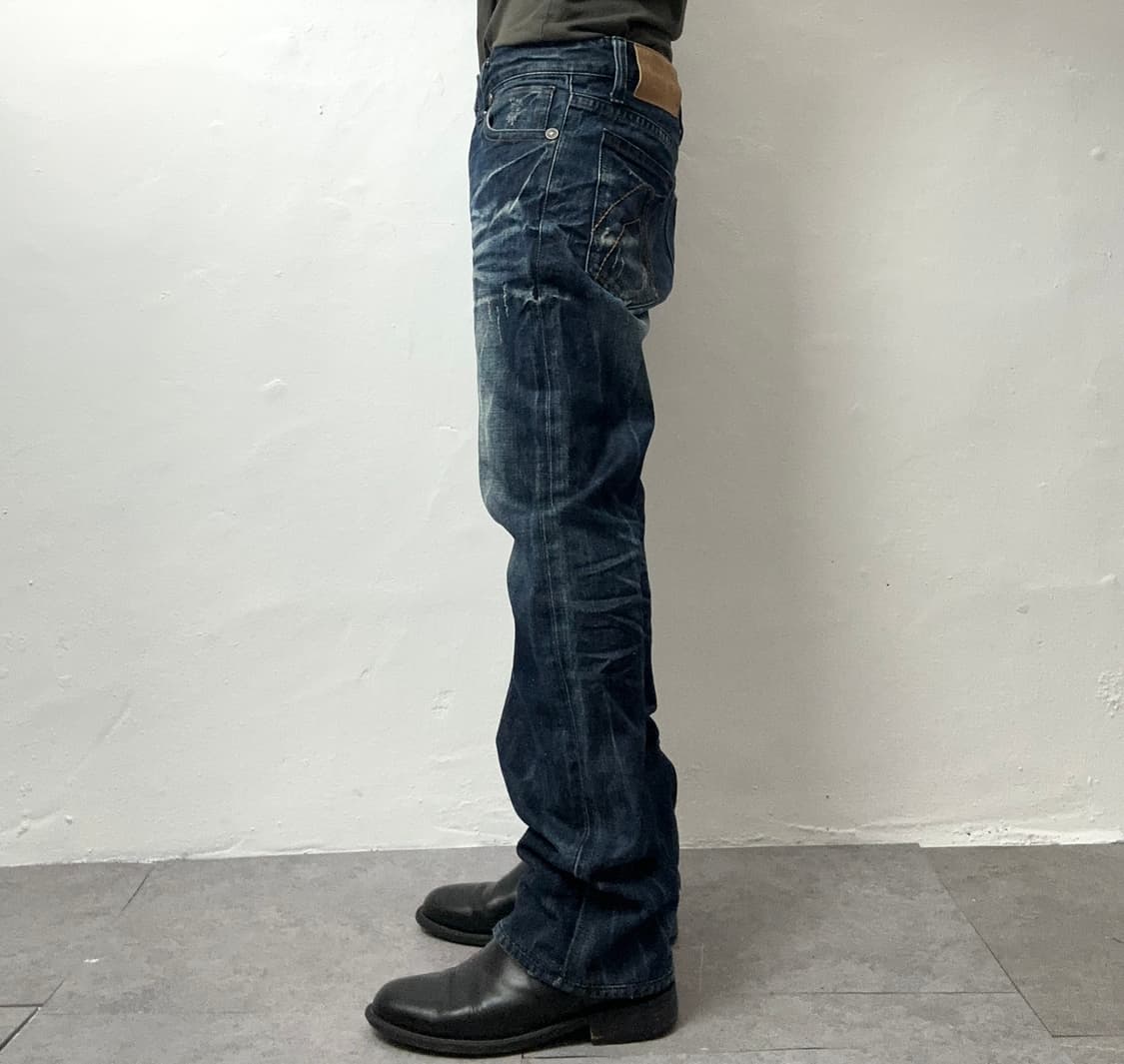 Buckaroo Distressed Whiskered Dark Wash  상품이미지3