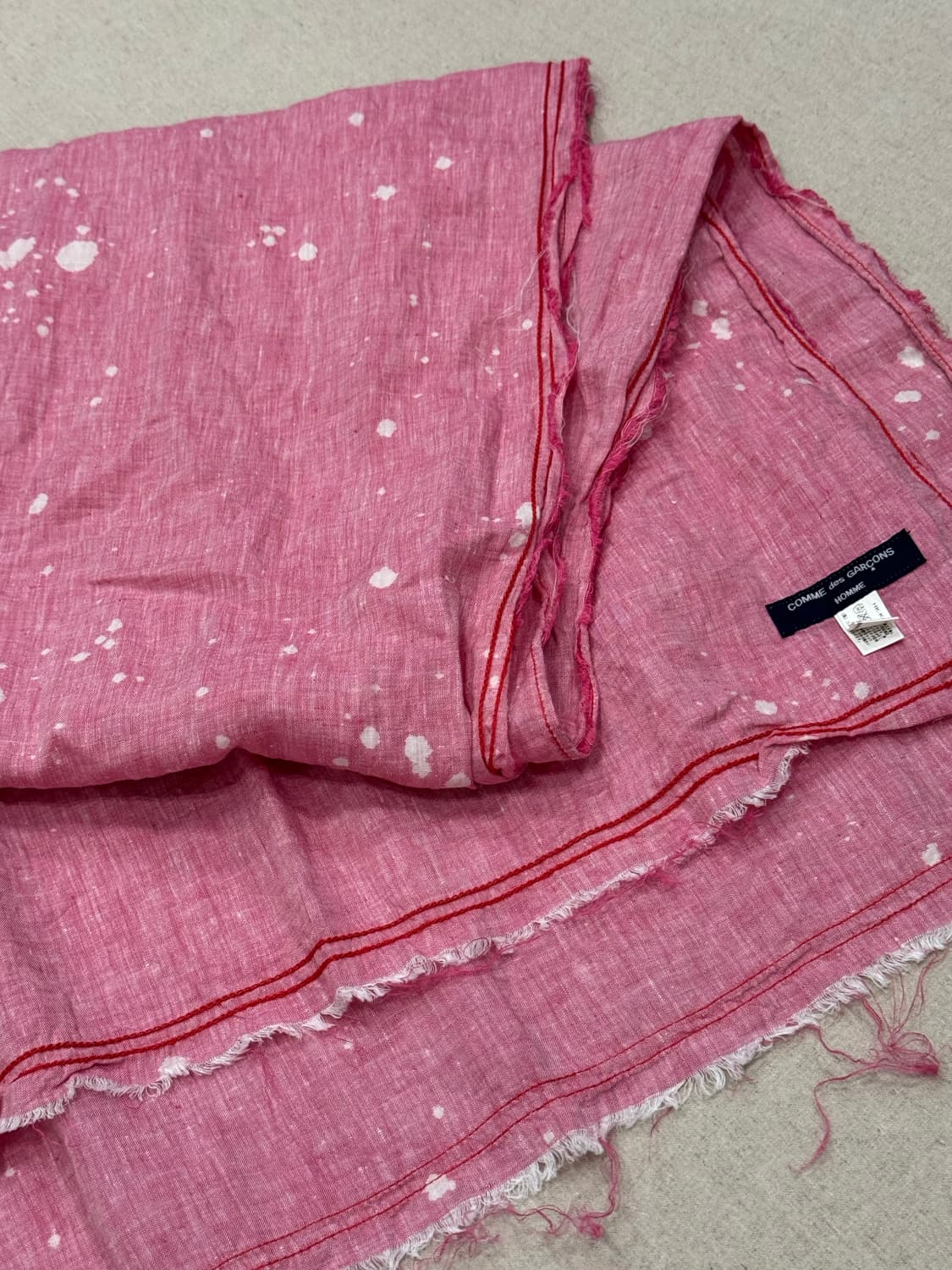 꼼데가르송 옴므 페인티드 린넨 머플러 상품이미지4