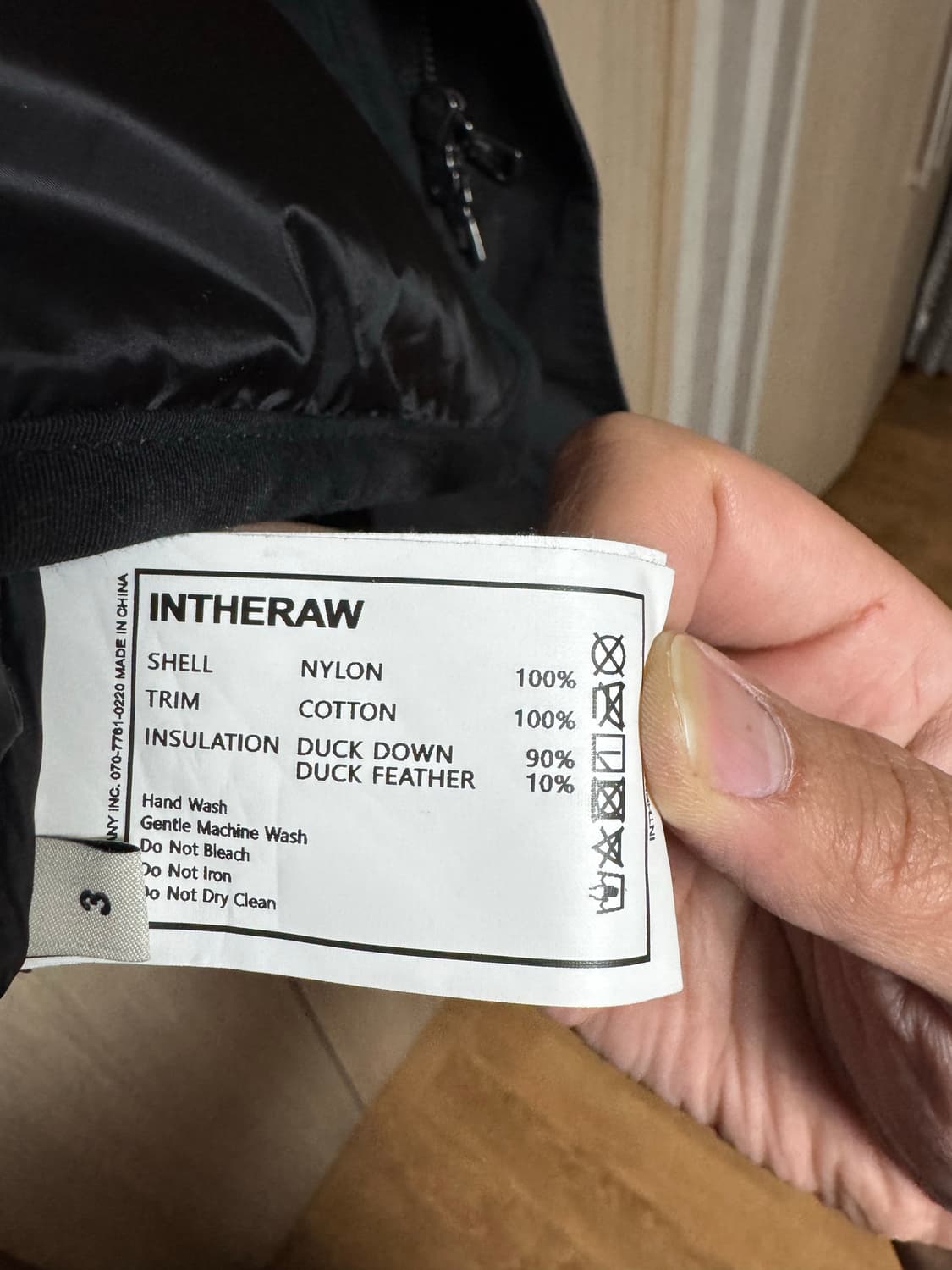 인더로우 M65 숏 모즈 파카 블랙 상품이미지5