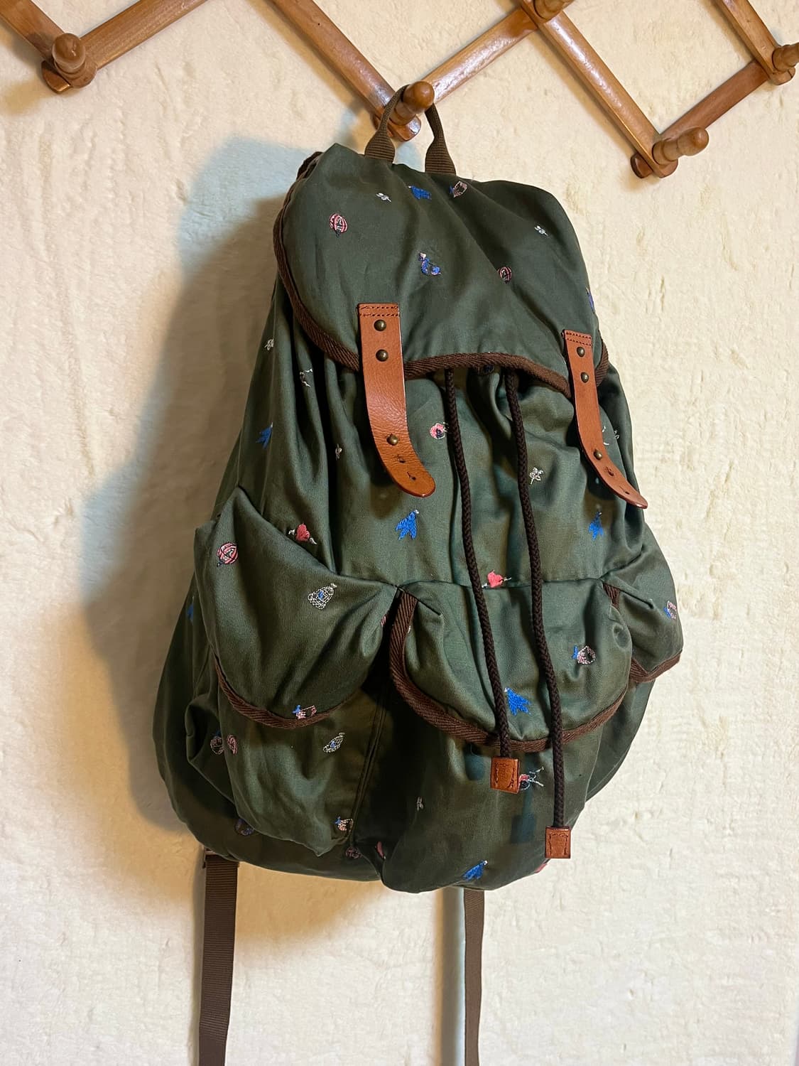 츠모리치사토 빈티지 자수 백팩 희귀매물 상품이미지2