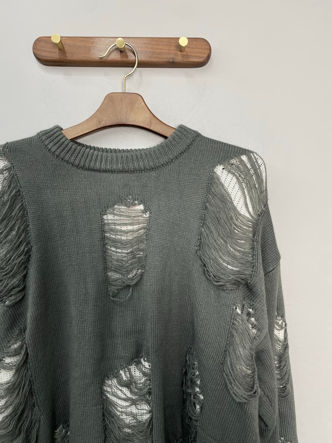 빈티지 데미지 그레이 니트 H2061 상품이미지3