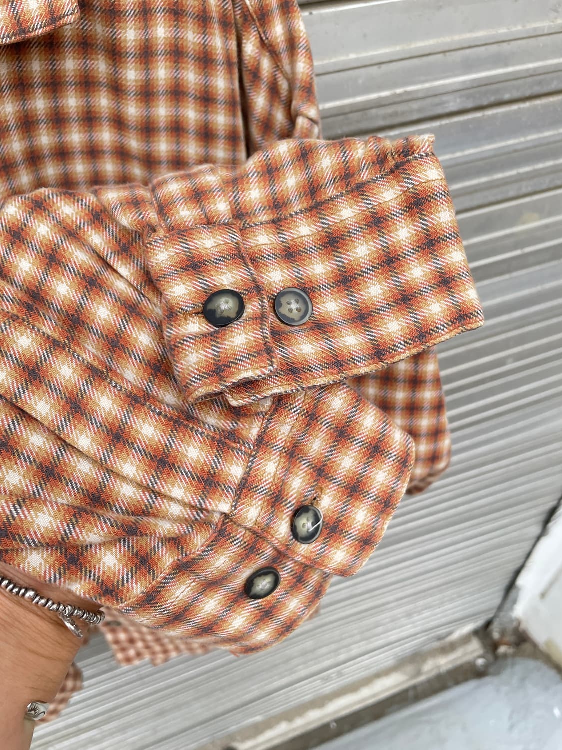 90-00s Bitch Flannel Check Shirt 상품이미지7