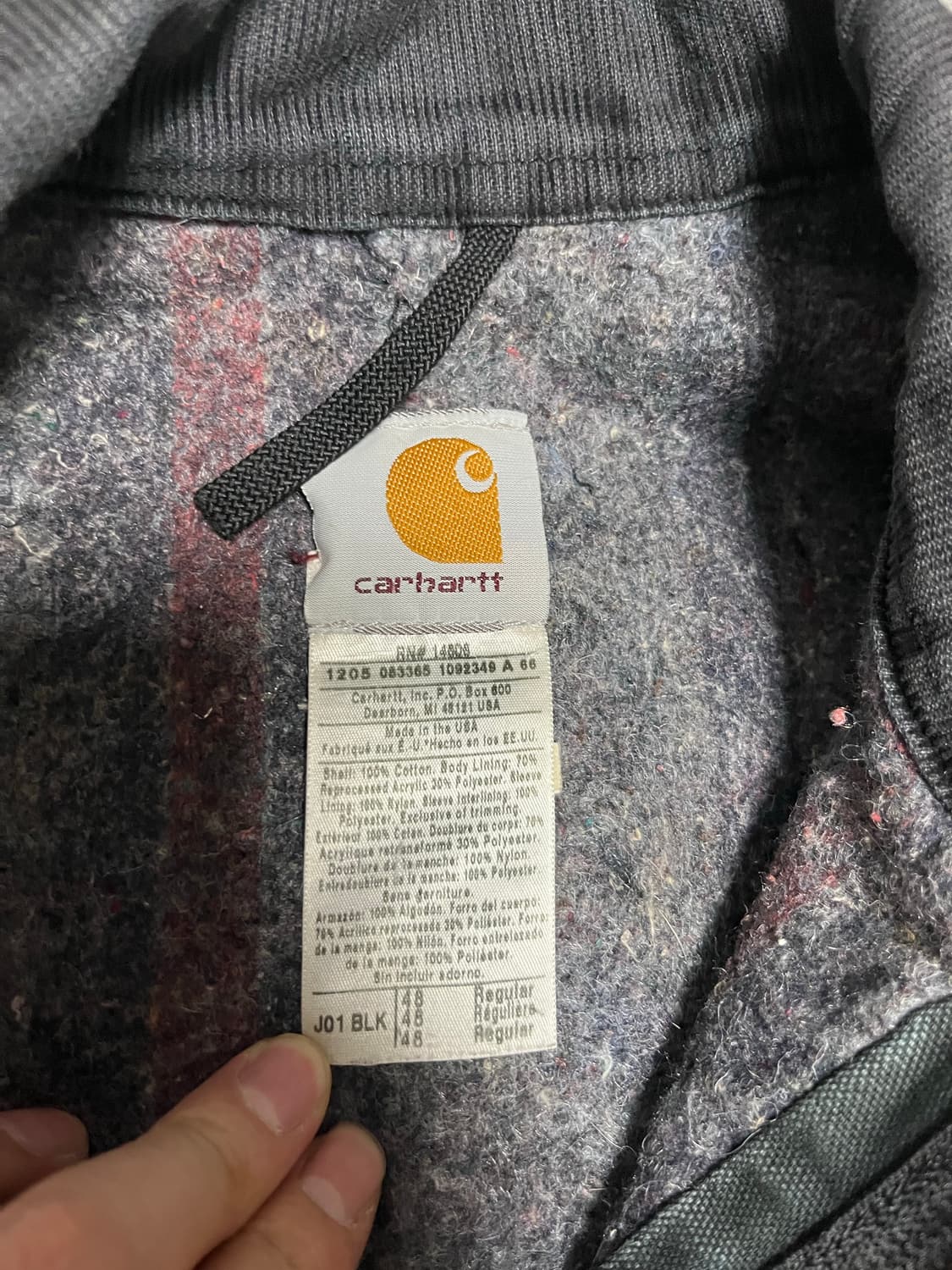 10s 칼하트 디트로이트 j01 blk 48 상품이미지3