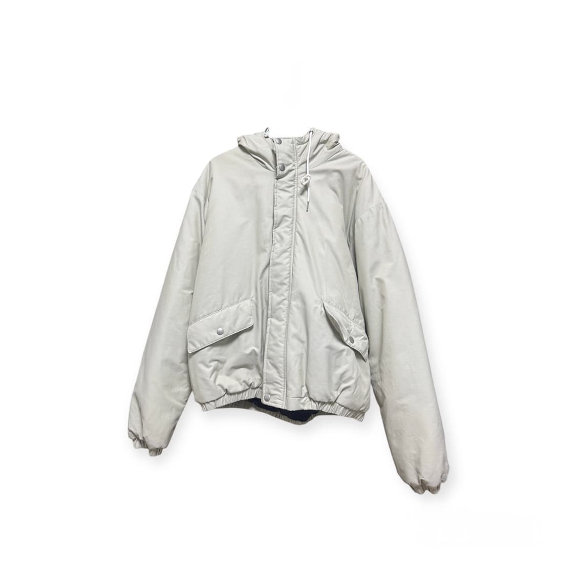 노클 Nocle 포켓 후디 패딩 아이보리 2size 상품이미지1