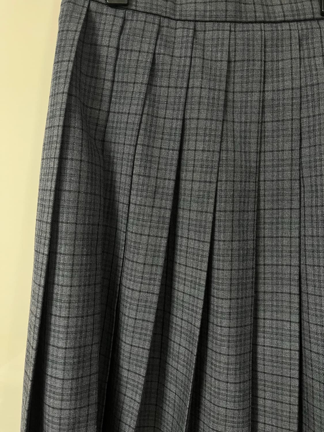 KANKO 그레이 체크 플리츠 스커트 상품이미지1