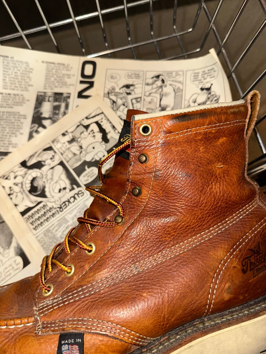 Thorogood USA moc toe leather boots (9) 상품이미지6