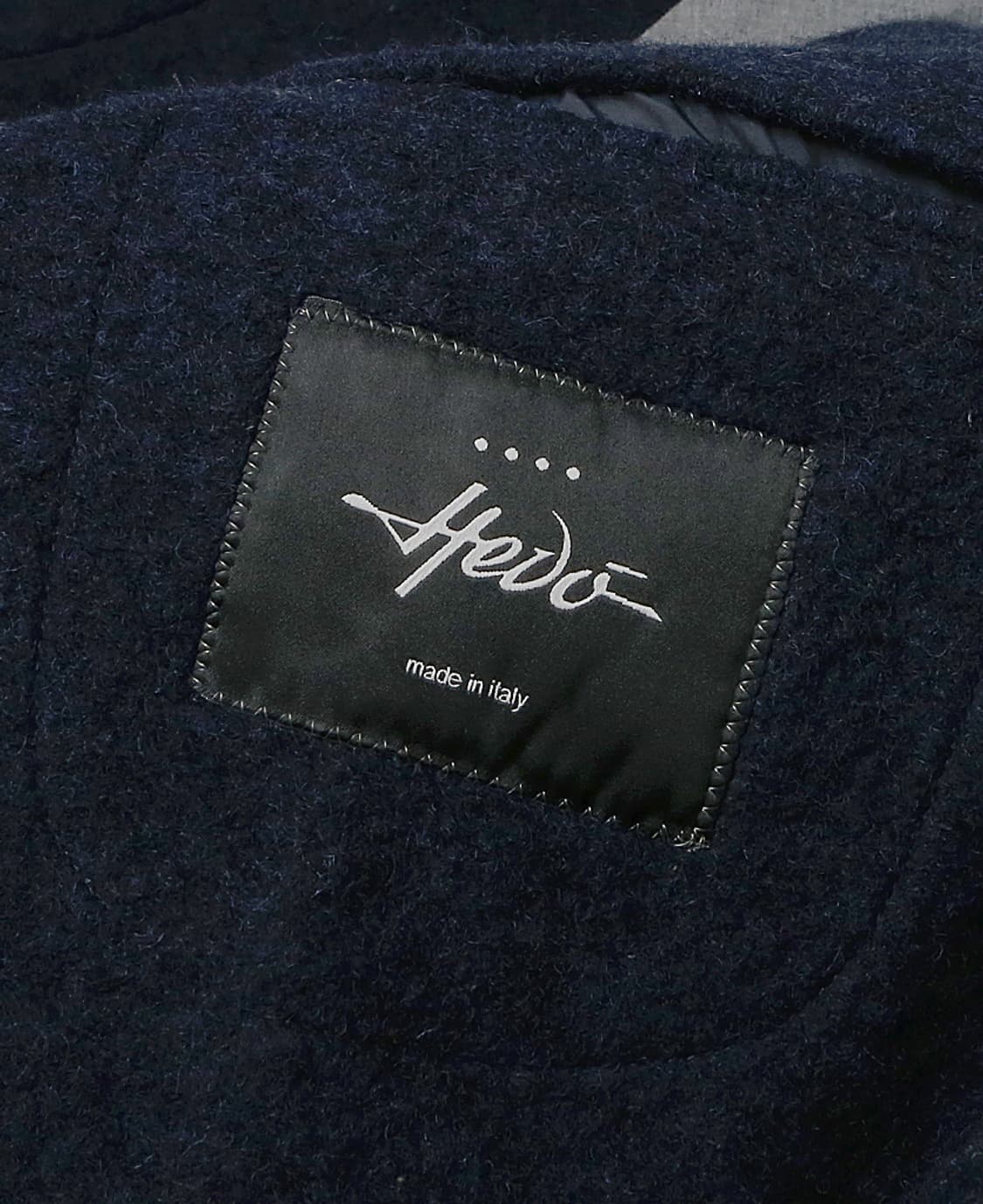 헤보 [Hevo] 네이비 울 이태리 메이드 싱글 코트 체스터필드 코트 상품이미지6