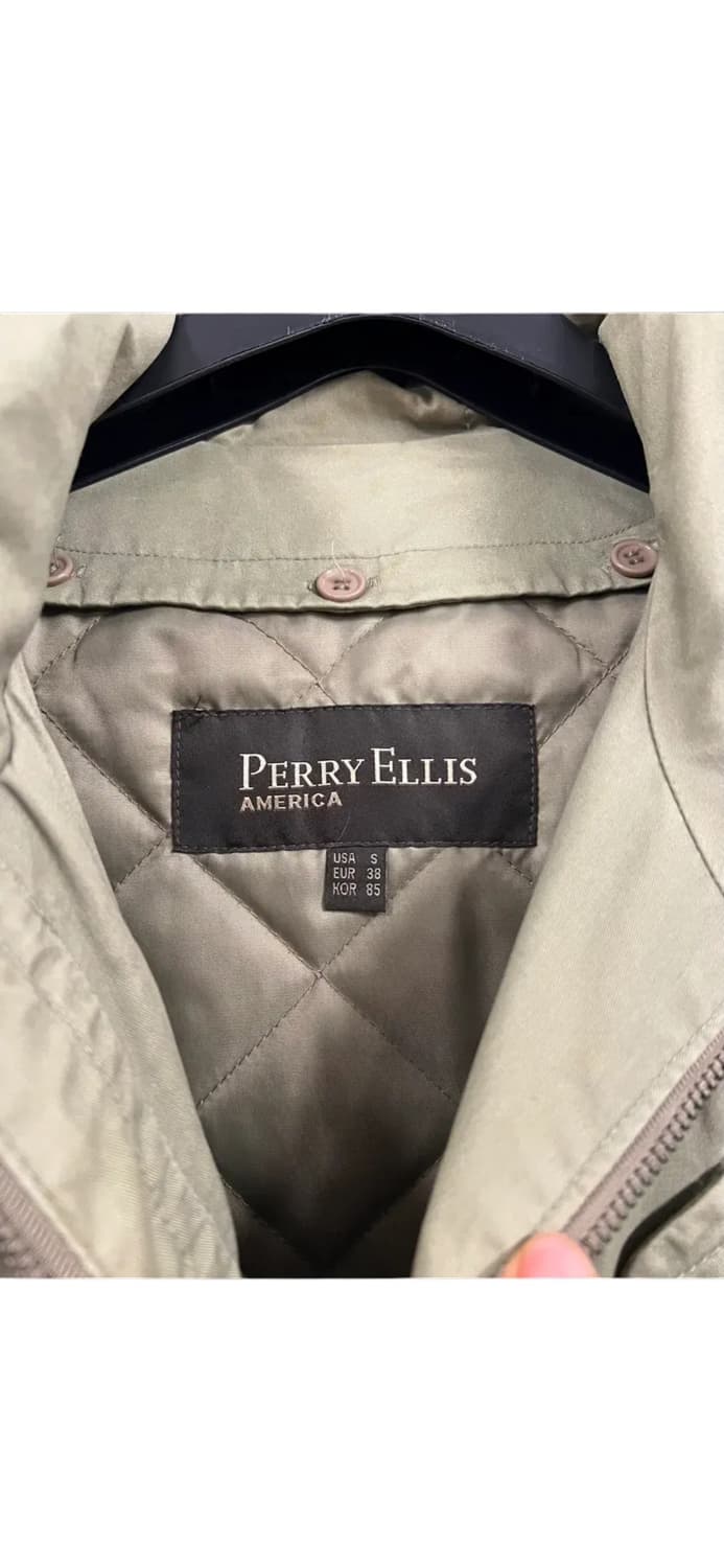 S) 페리엘리스PERRY ELLIS 카키색 야상 점퍼 후드 자켓 O240 상품이미지3
