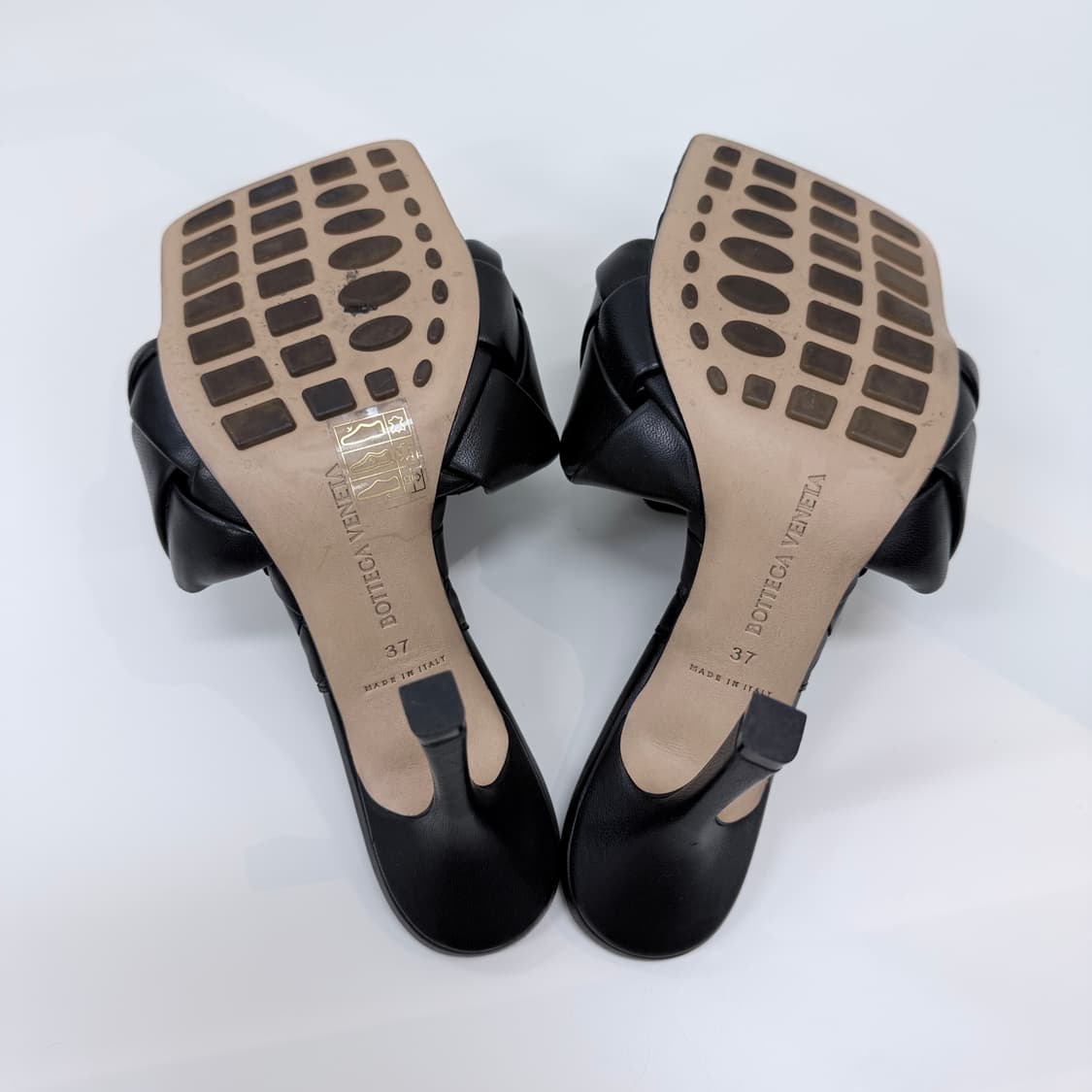 [S급/240] 보테가 베네타 인트레치아토 리도 슬리퍼 샌들힐 블랙 상품이미지8