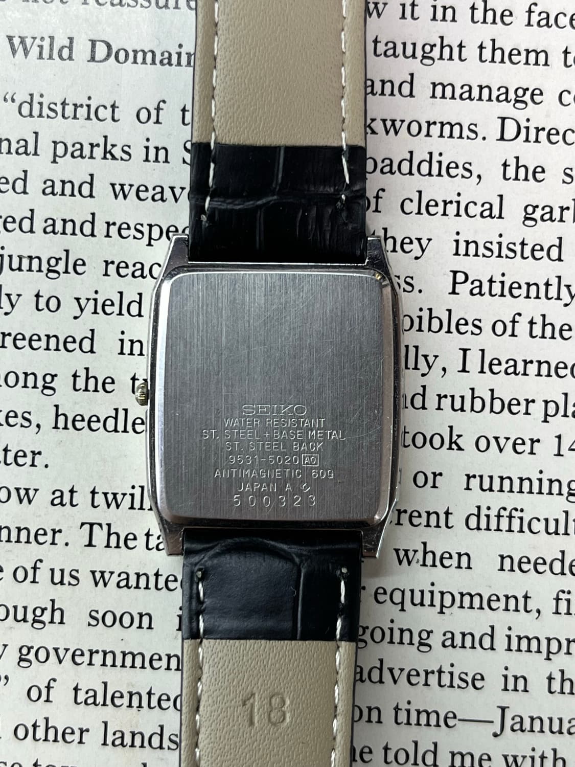 SEIKO CRONOS 탱크 투톤 쿼츠  상품이미지6