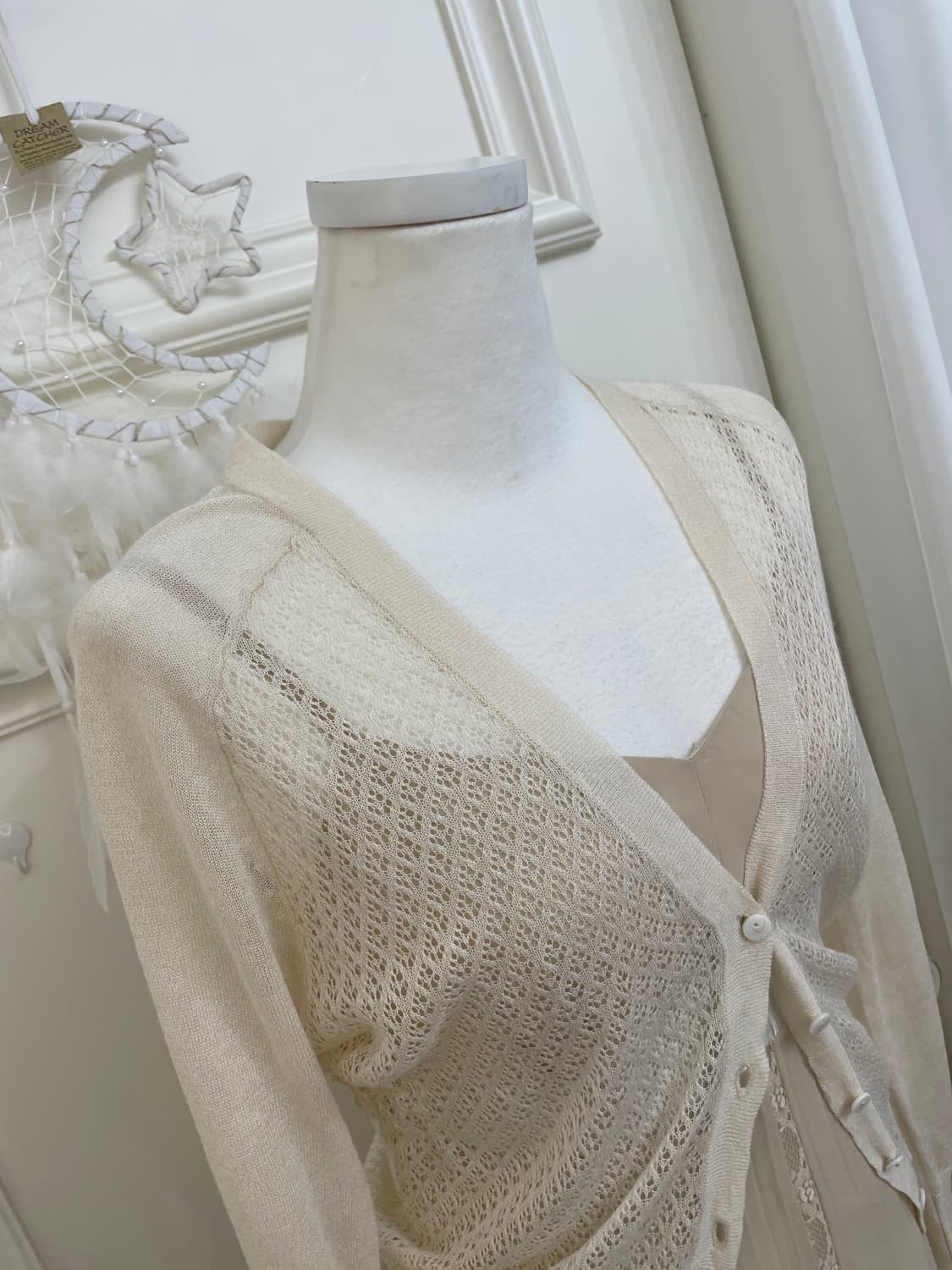 ivory beige crochet summer cardigan 상품이미지8