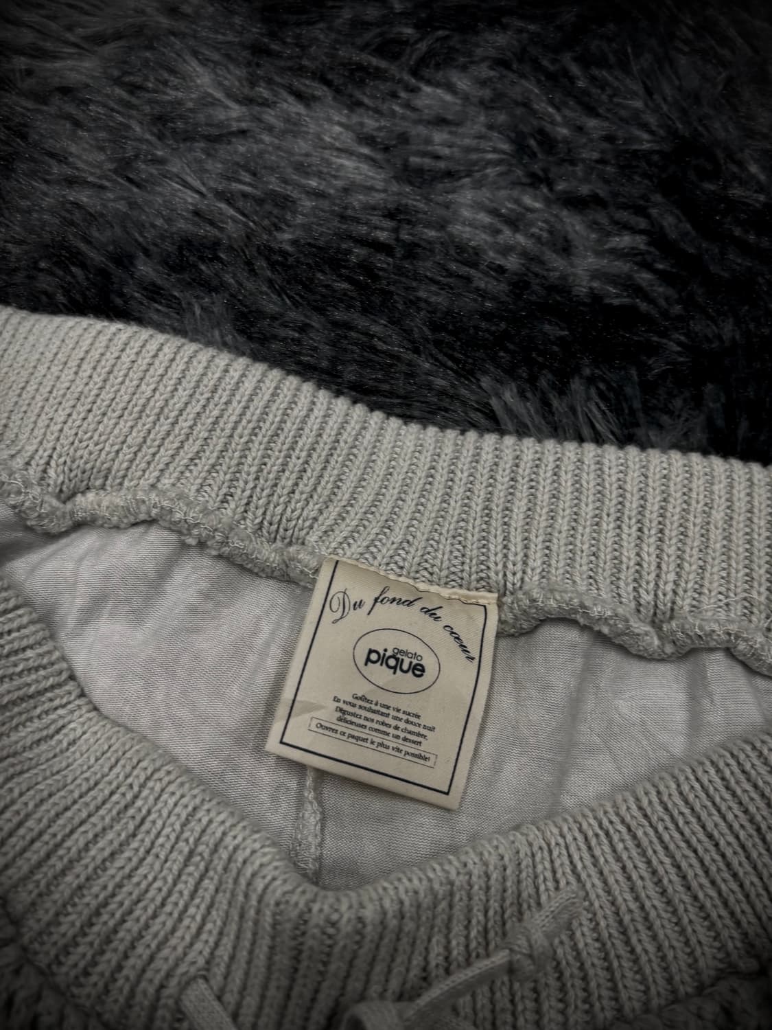 그레이 크로쉐 캉캉 숏스커트 상품이미지5