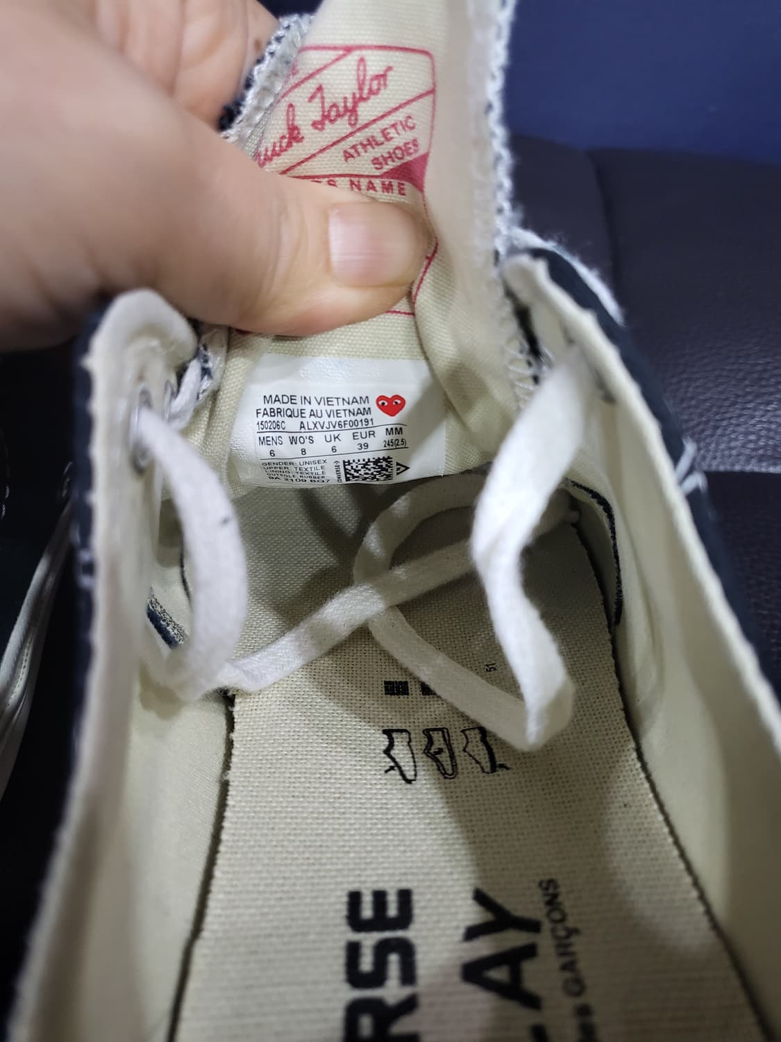 컨버스X꼼데가르송 플레이 척 70(남녀공용) 상품이미지8