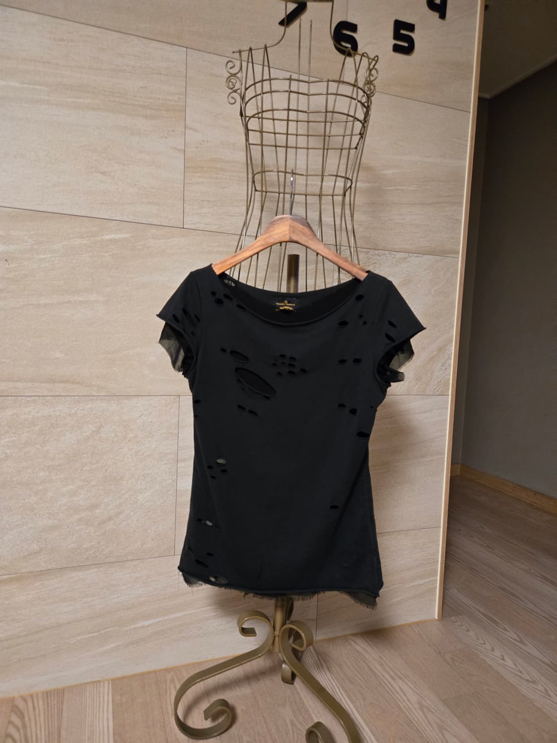 [xs] 비비안웨스트우드 시스루 레이어드 반팔티 상품이미지1