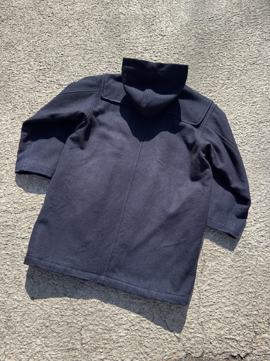 라코스테 울 떡볶이 더풀 코트 네이비 B87 상품이미지6