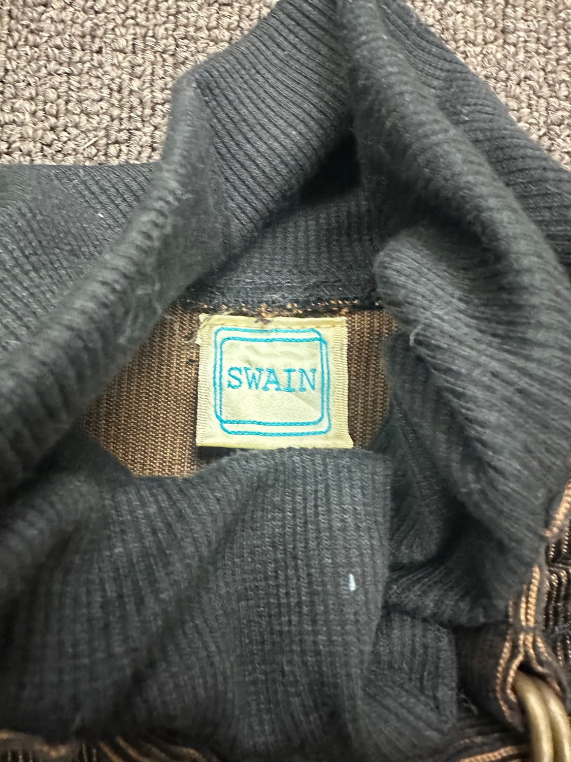 38)Japanese vintage 여성 브라운 코듀로이 더블 브레스티드 상품이미지5