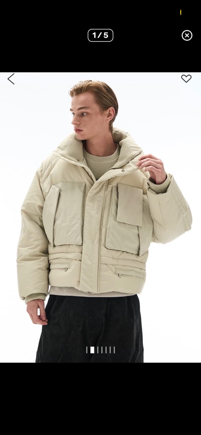 시스템옴므 구스다운 숏패딩 푸파 상품이미지1