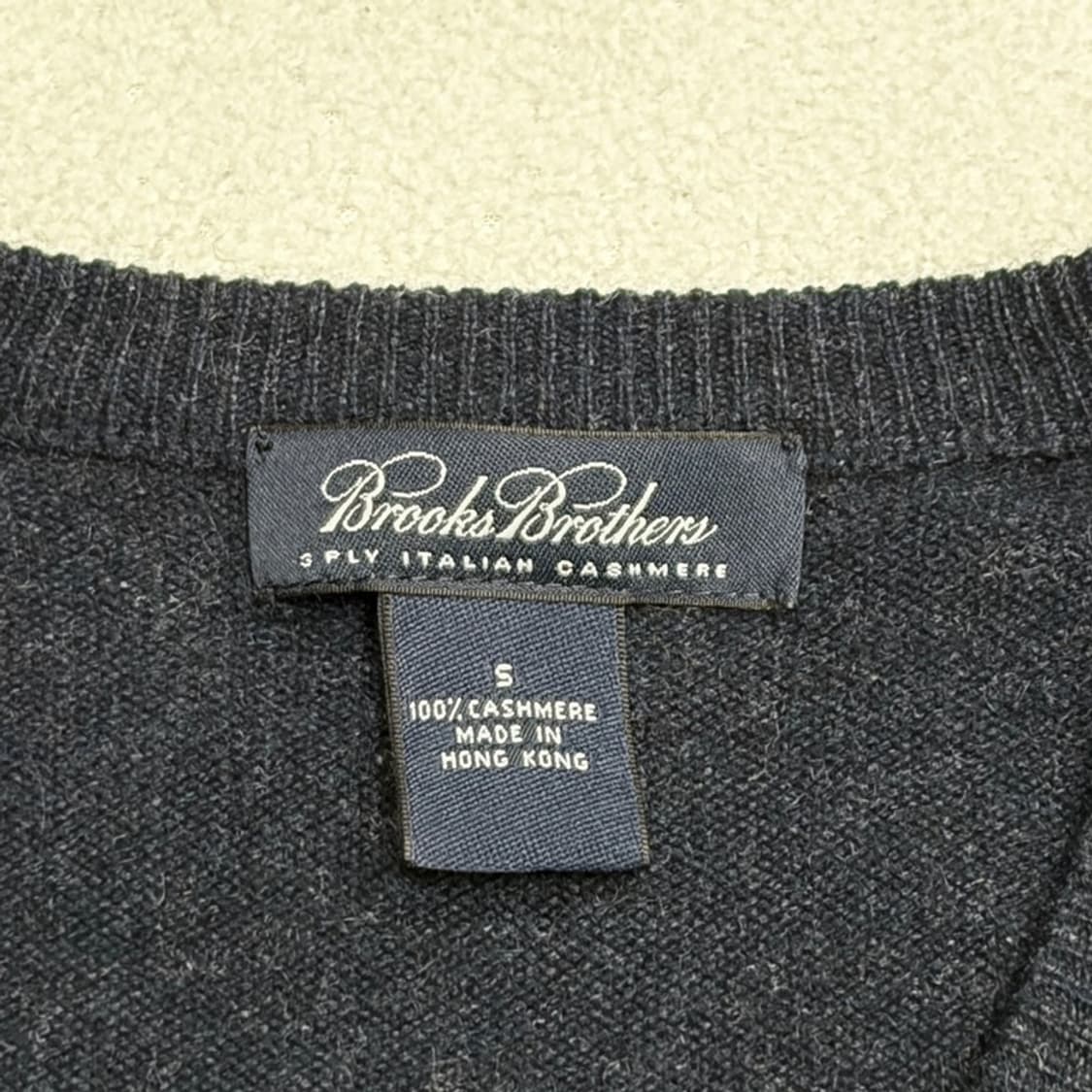BROOKS BROTHERS 이탈리안 100% 캐시미어 니트 조끼 S 상품이미지4