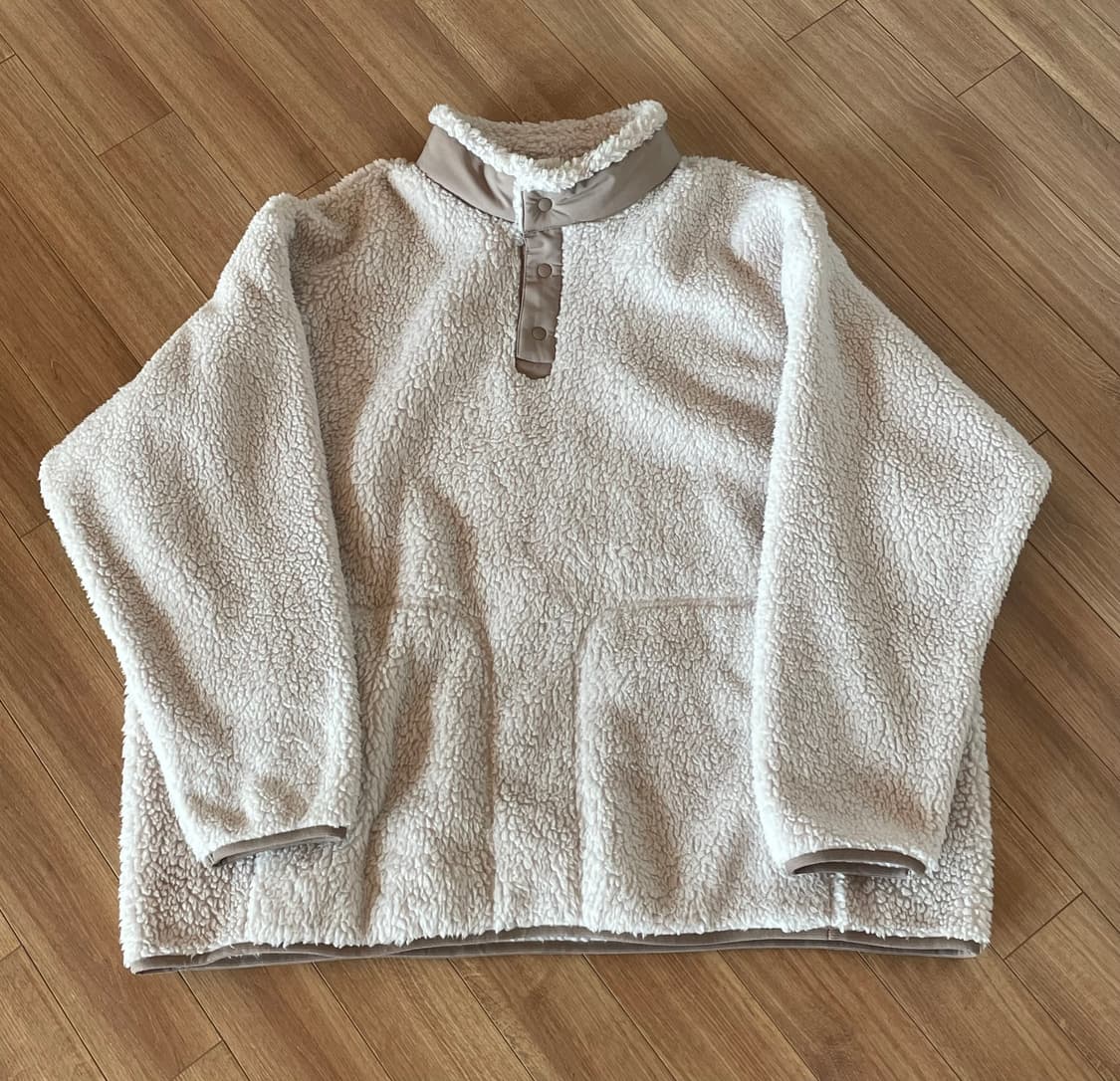 유니클로 X 화이트 마운티니어링 플리스 풀오버 아이보리 상품이미지2