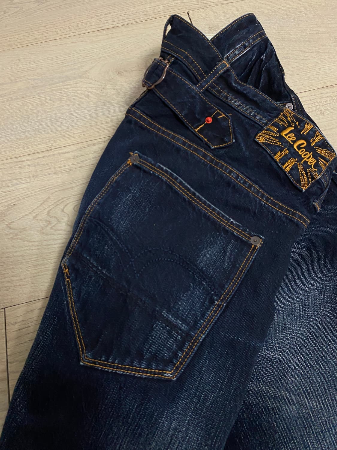 (32)Lee Cooper 빈티지 워싱 신치백 셀비지 데님 팬츠 상품이미지6